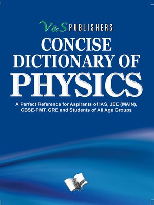 cover image of Concise Dictionary of Physics